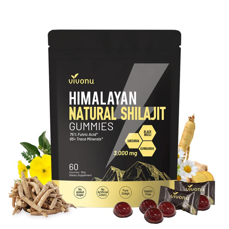 Bevalora® Gommes Énergétiques Shilajit de l'Himalaya