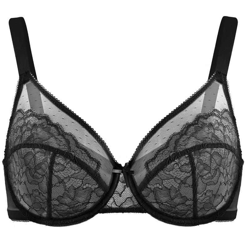 Bevalora® Minimizer bra - Comfortable Unlined Lace Full Coverage Plus Size Bra