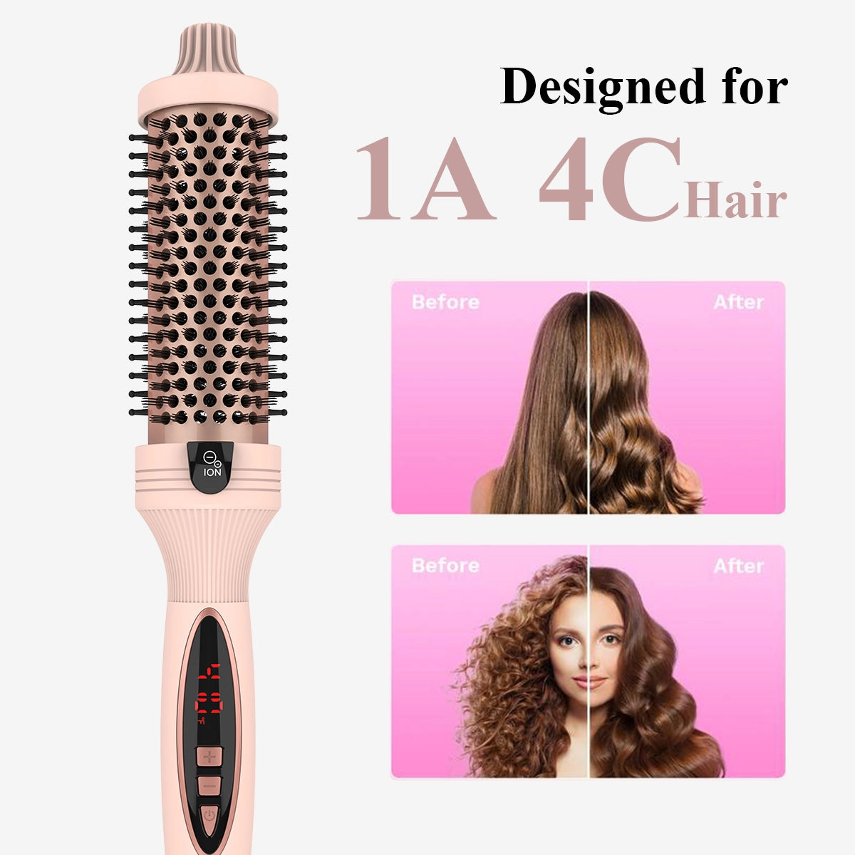 Bevalora™ 3-in-1 Pro Negative Ion Two PTC Heaters Thermal Brush