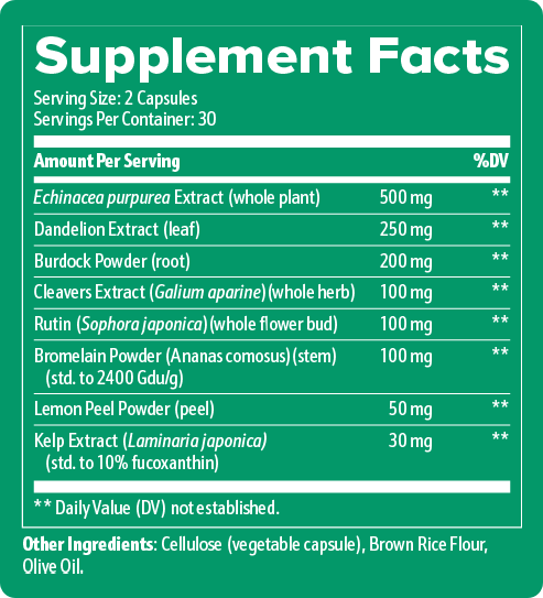 New Maximum Potency Formula - Lymphatic Drainage Capsules by Bevalora™