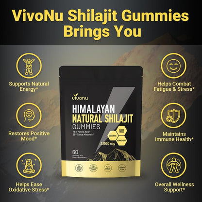 Bevalora® Himalayan Shilajit Energy Gummies
