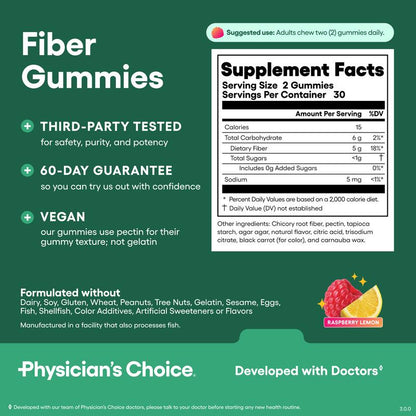 Bevalora® Fiber Gummies for Digestive Health and Intestinal Regularity