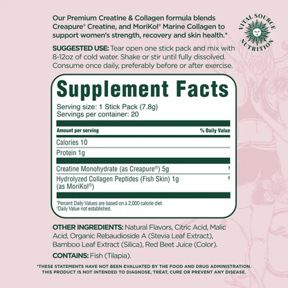 Bevalora®  Creatine & Collagen Stick Packs