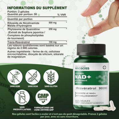 Bevalora® Capsules liposomales de NAD+