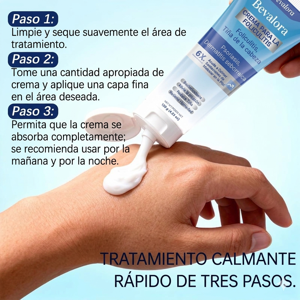 Bevalora®  Crema Botánica para Foliculitis