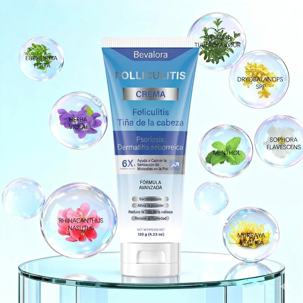 Bevalora®  Crema Botánica para Foliculitis