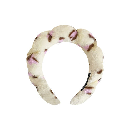 Sponge Co Spa Makeup Bubble Terry Cloth Headband Puffy Retro Hair Bands Soft Hairband Headwear