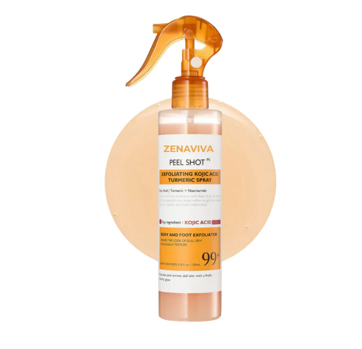 Bevalora® Peel Shot – Kojic + Turmeric Body Peel Spray