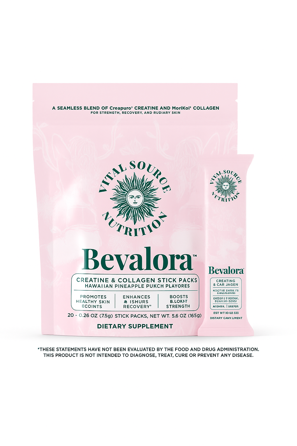 Bevalora®  Creatine & Collagen Stick Packs