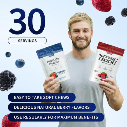 Bevalora® Prostate Health and Nitric Oxide Chews