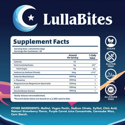 Bevalora® LullaBite Natural Sleep Gummies