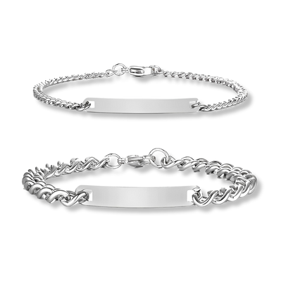 Bevalora™ Engraved Couples Bracelet Set