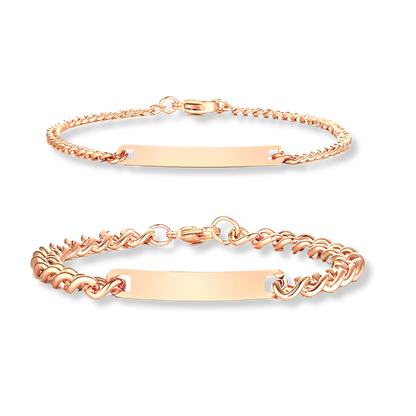 Bevalora™ Engraved Couples Bracelet Set