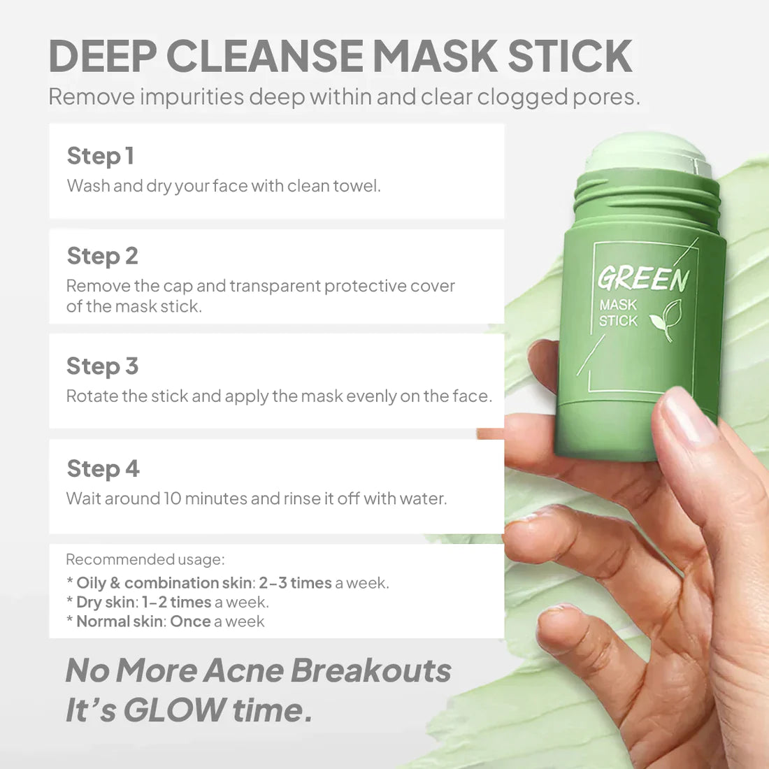 Bevalora™ Mascarilla de Té Verde Clean Pore en Stick